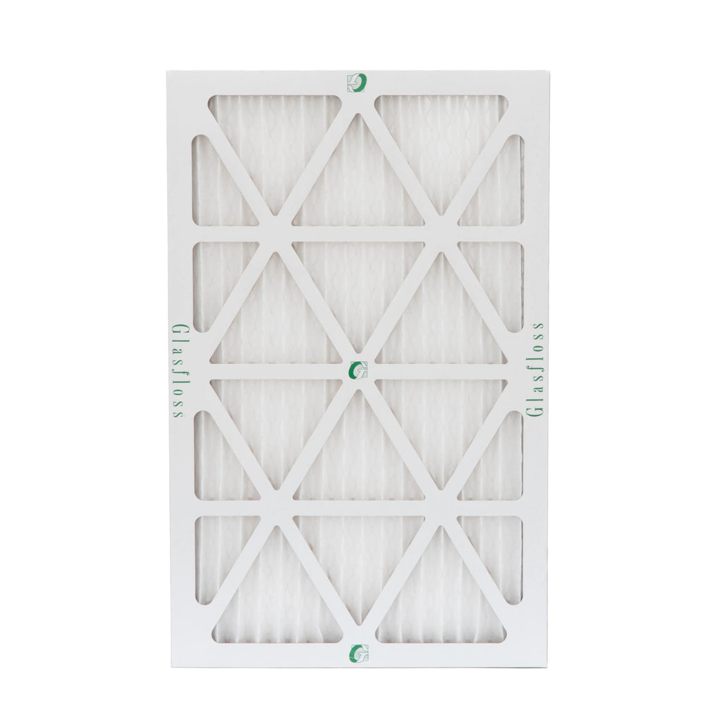 12 24-1/2 17-1/2 MERV Pack 7/8 10 x Actual x Size: Pleated Glasfloss. of Filters by 18x25x1 Air