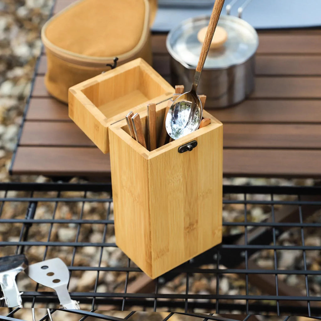 Picnic Stand Camping Utensil Kitchen Storage Restaurant Drying Design Holder Outdoor Countertop for Utensil Lock Organizer Silverware