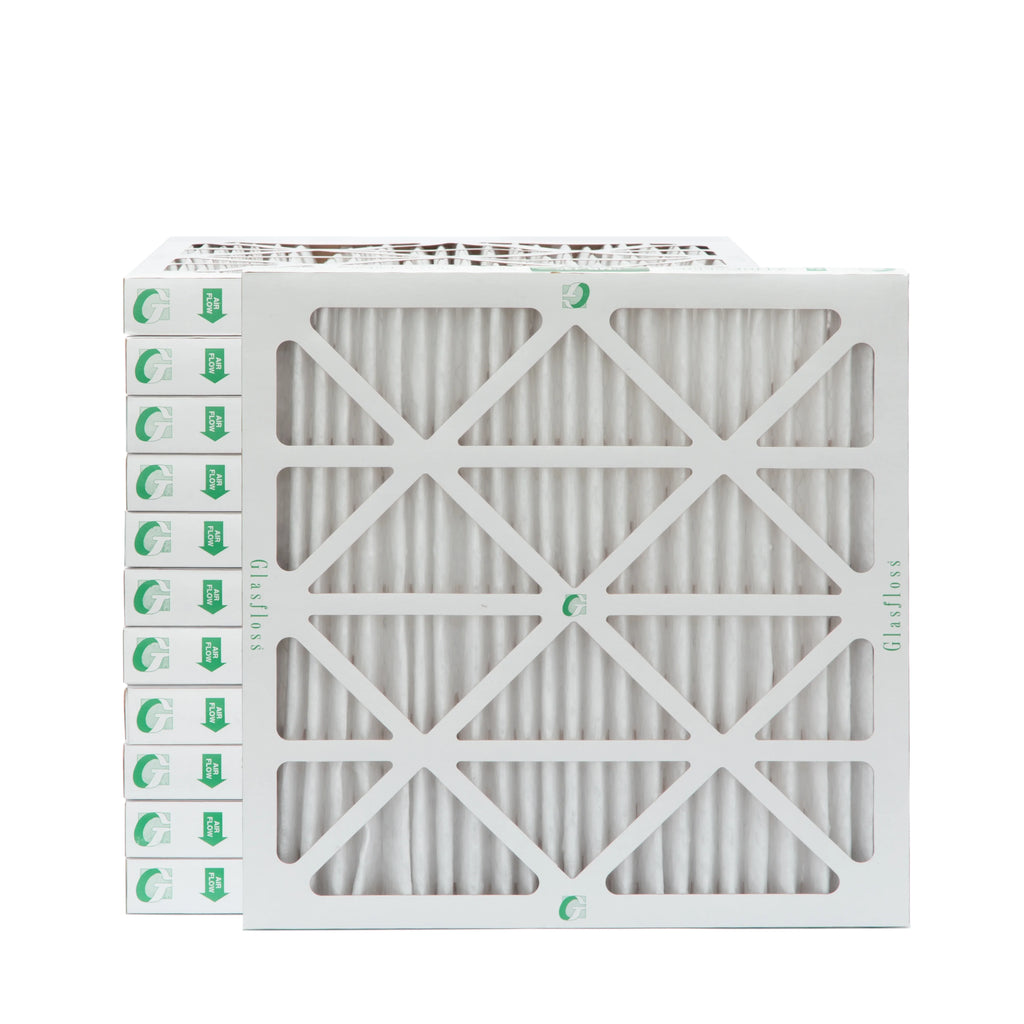 Inch Actual Pack x Glasfloss. MERV Size: by Filters Pleated x 12 17-1/2 17-1/2 10 2" 18x18x2 of Air 1-3/4
