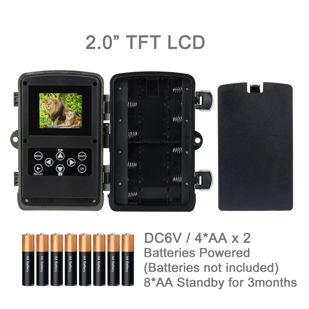 HC-812A 36MP 4K Camera IR Night Trail Wildgame Monitors SuntekCam Monitor Camera 32GB LED with with Hunting Trail Waterproof Hunting Vision TF Trail Card Wildlife