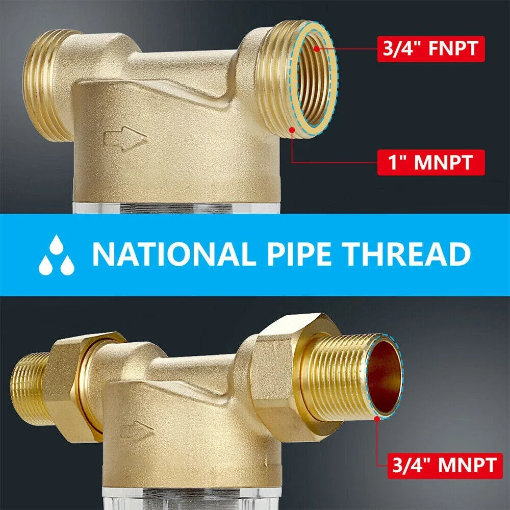 Pre-Filter Spin Reusable sewage Filter Whole System Sediment Down Water House