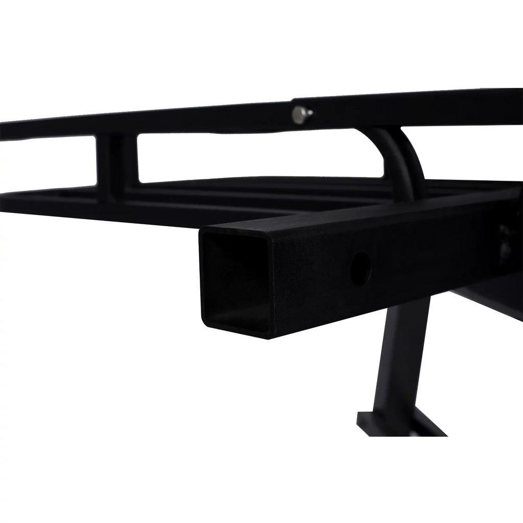 Mount Capacity, Cargo Rear Vans, RV's, - Rack Load Cargo Carrier, 2" Luggage Rack Steel SUV's, Hitch Basket Cars for Trucks, Black Receiver 500-lb with Hitch