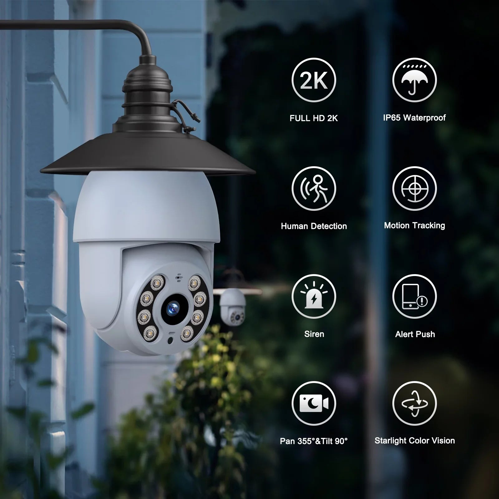 SC30 Camera Surveillance Packs Dome WiFi Wireless Toguard 2K/4MP Light Outdoor PTZ 2 Indoor Camera Bulb Security