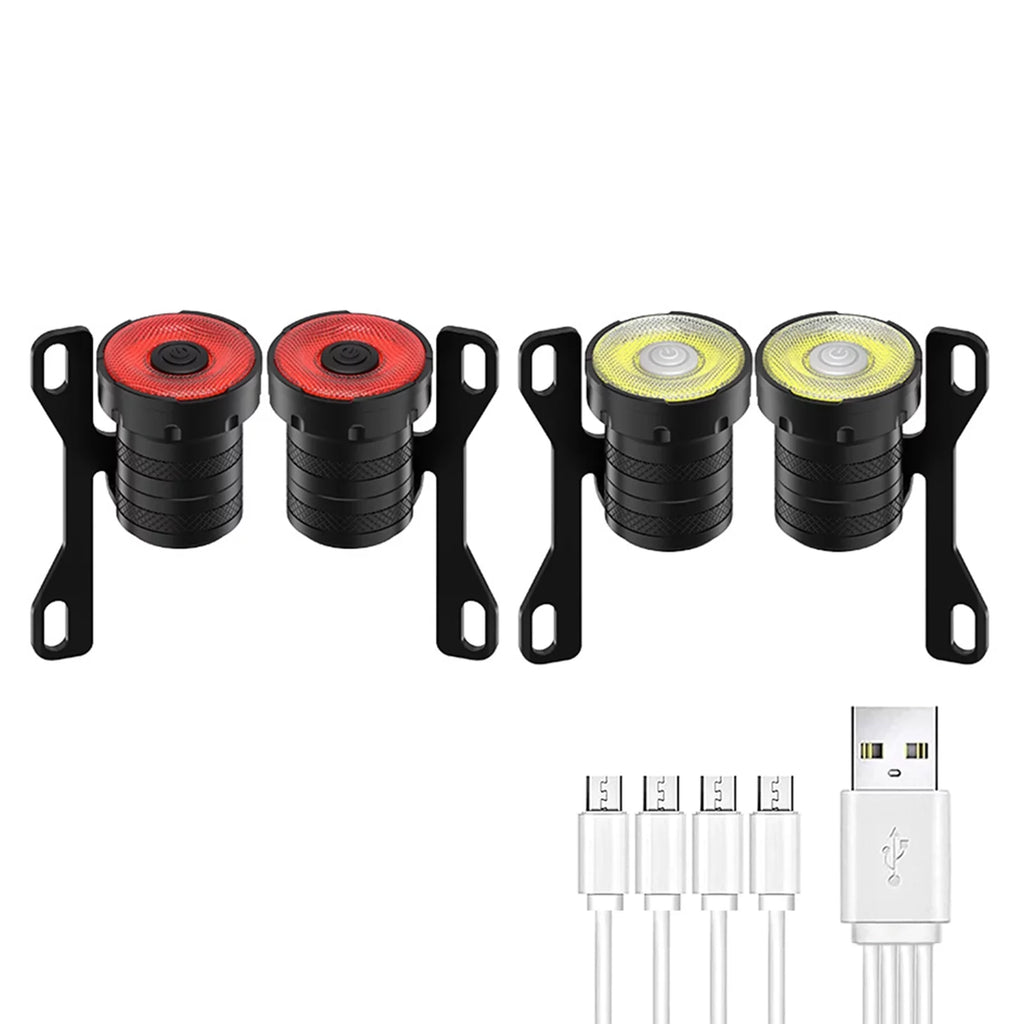 Skateboard and Tomshoo 4-in-1 USB Skateboard Longboard Front Rear Set with Rechargeable Cable Charging