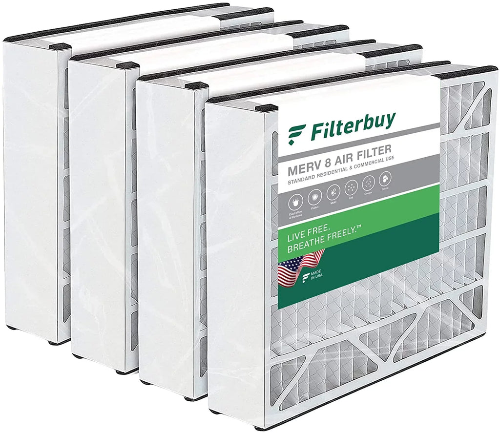 Bear, Generalaire, MERV Ultravation (4-Pack) Filters Trion and Air Furnace Air Skuttle, 20x25x5 for HVAC AC 8 Pleated Filterbuy