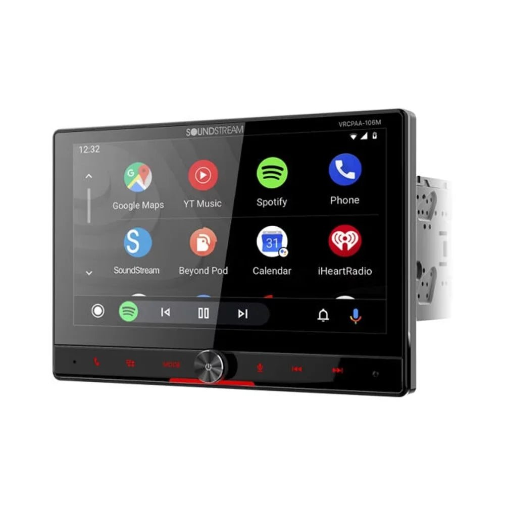 Mechless Android Rotating 360 Din & in. LCD 10.6 Up-Down Keys Sound Touch Carplay Auto 2 Stream