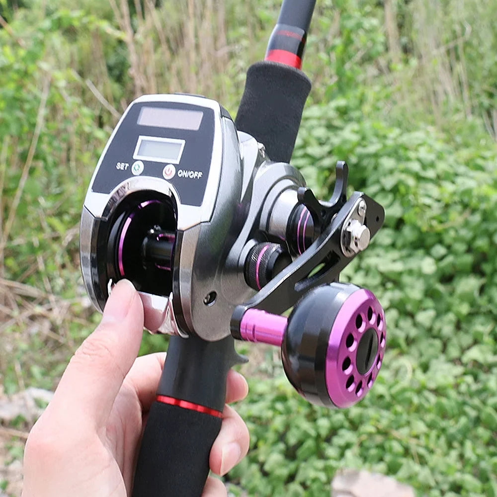 for Reel Charging Display System Speed Ratio with Baitcasting Sun Digital 8.0 1 High Fishing OWSOO