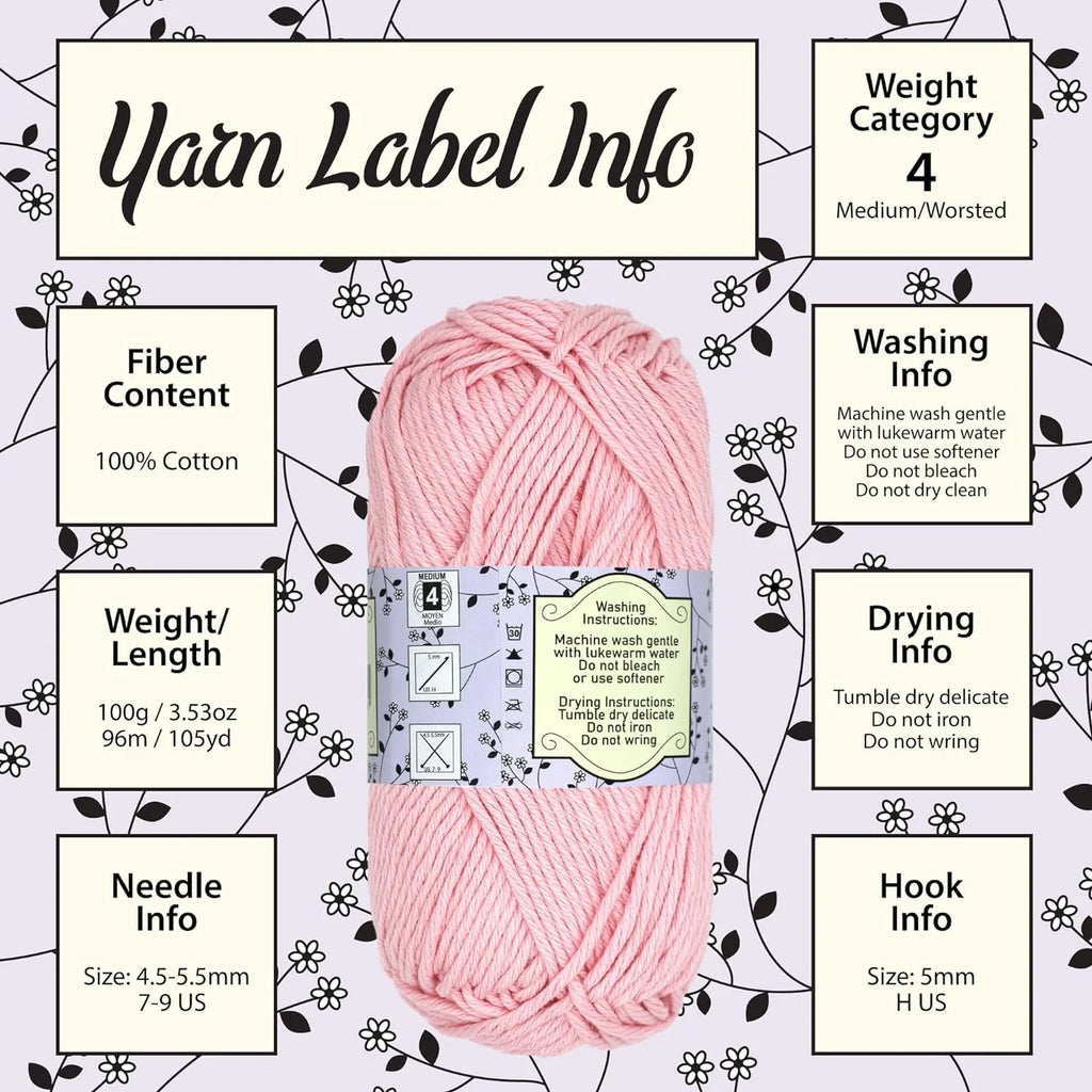 Blue Daity Jubileeyar - Light Worsted Yar Weight - Of 4 100G/Skei Cotto - Shades Skeis -