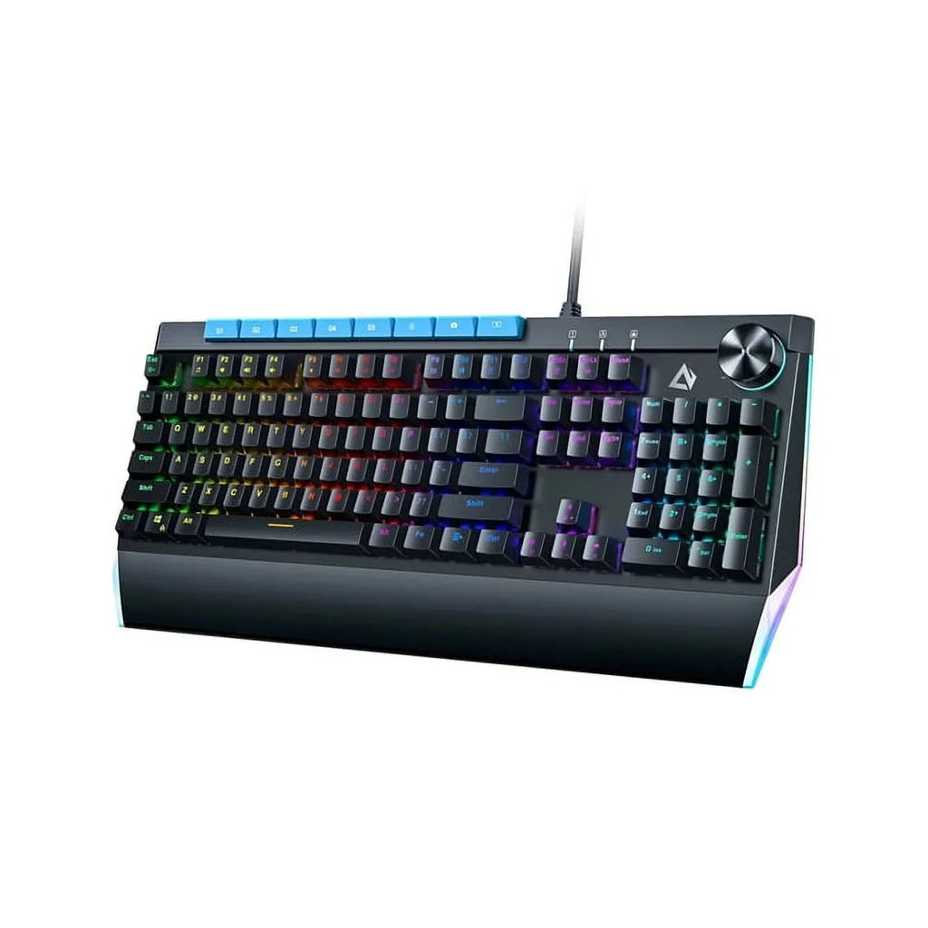 Mechanical 104key AUKEY KMG17 Volume Switches Blue Keyboard Button Control with