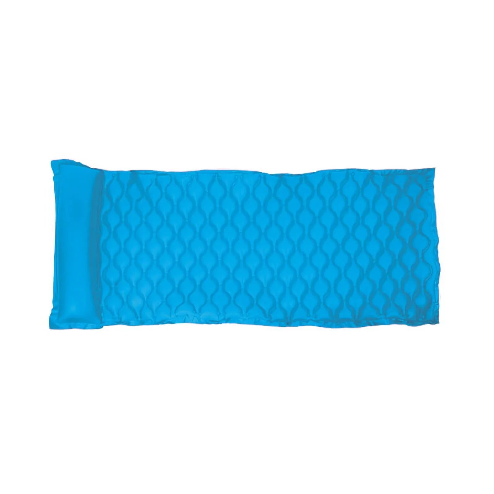 Mattress Air Roll 1-Person Swimming Go Pillow Pool - 85" 'N' Blue with Inflatable