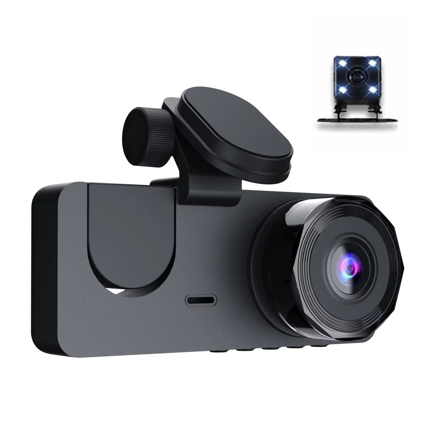 Loop Dash & DVR Rear 2 Detection Inside One-Key Recording Dashcam Screen Support Camera Shinysix Night-Vision Camera Recorder Front Inch 1080P Motion Driving & Lock
