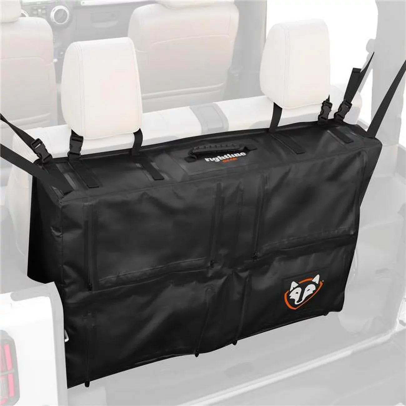 for Jeep 2007-2018 Storage Gear Bag Wrangler, Trunk Rightline Black