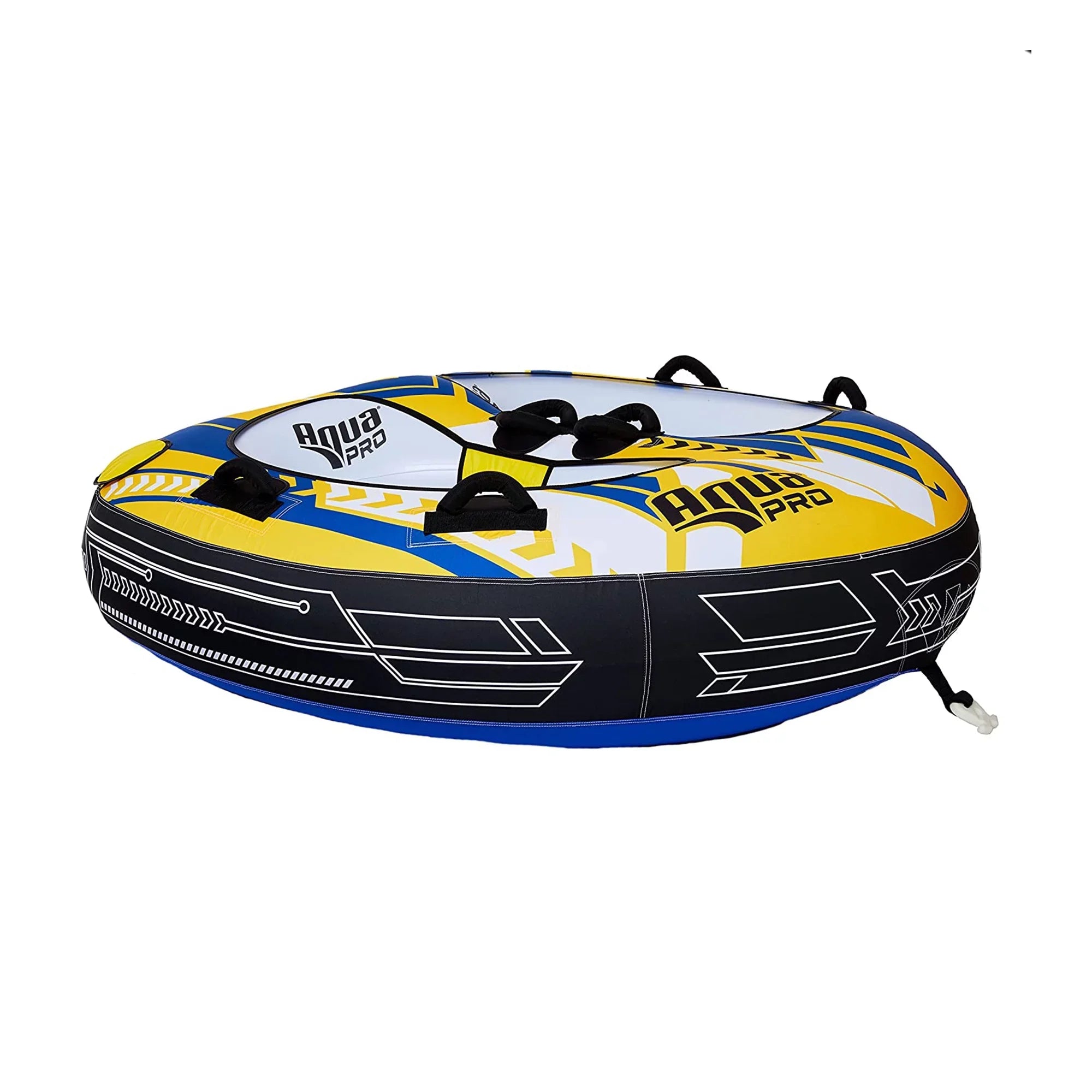 Nylon Heavy AquaPro 2 Person Style Deck Yellow Rider, Blue Towable Duty &