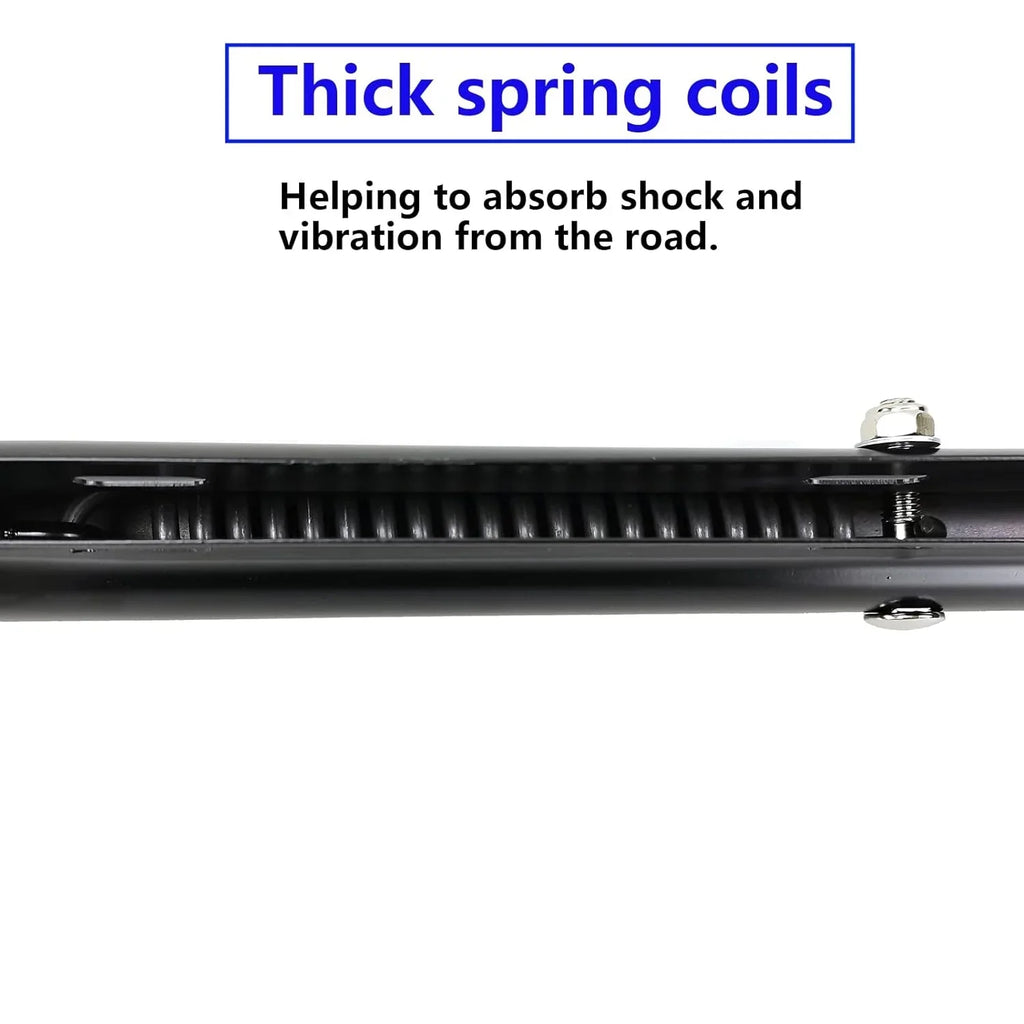 Set Spring Flap Semi Trucks 1-1/8" Bracket Bolt Holder Black Mud Straight Hanger Spacing POWERWORKS Loaded Mudflap for 30" Length