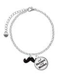 Enamel Jewelry Masks Real Charm Heroes Silvertone Delight Bracelet Wear Mustache Black Small Dome