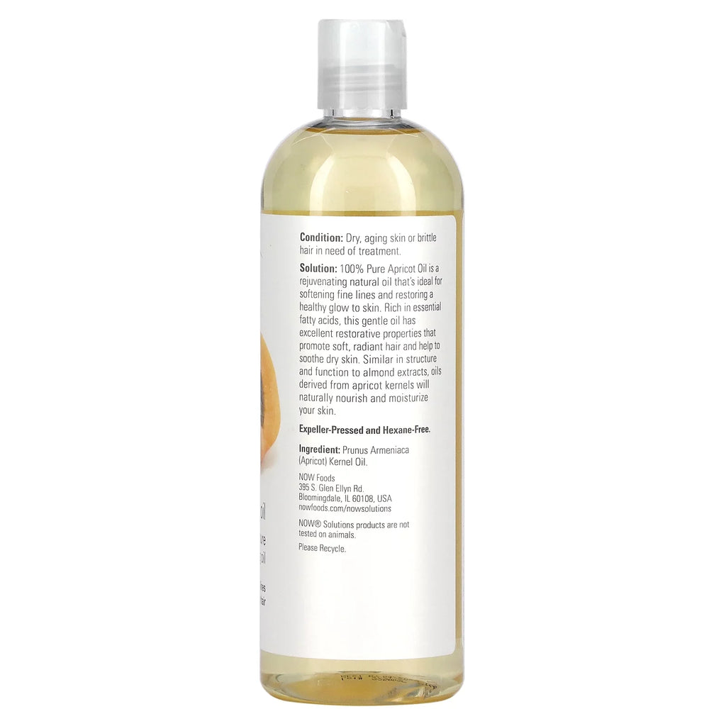 Oil, (473 NOW 16 Apricot ml) fl Foods, oz Solutions,