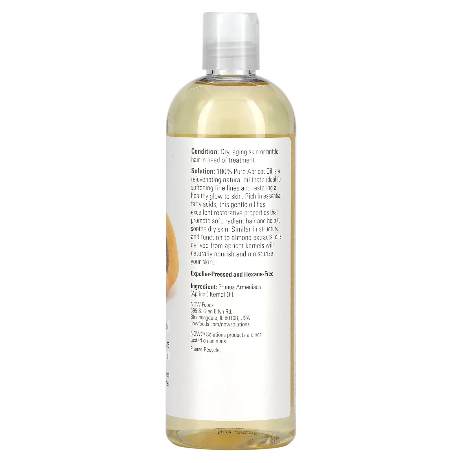 Oil, (473 NOW 16 Apricot ml) fl Foods, oz Solutions,