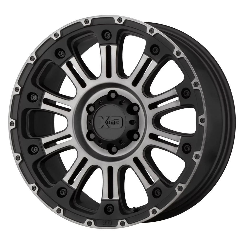 Satin Mm) Wheel Tint w/ 20X10 Wheels Rim KMC Gray HossII 8X165.10 Black (-24 Mach