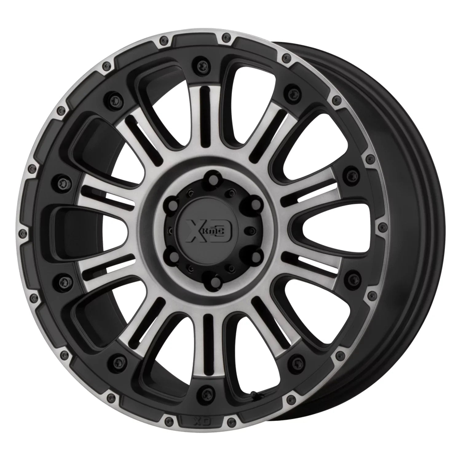 Satin Mm) Wheel Tint w/ 20X10 Wheels Rim KMC Gray HossII 8X165.10 Black (-24 Mach