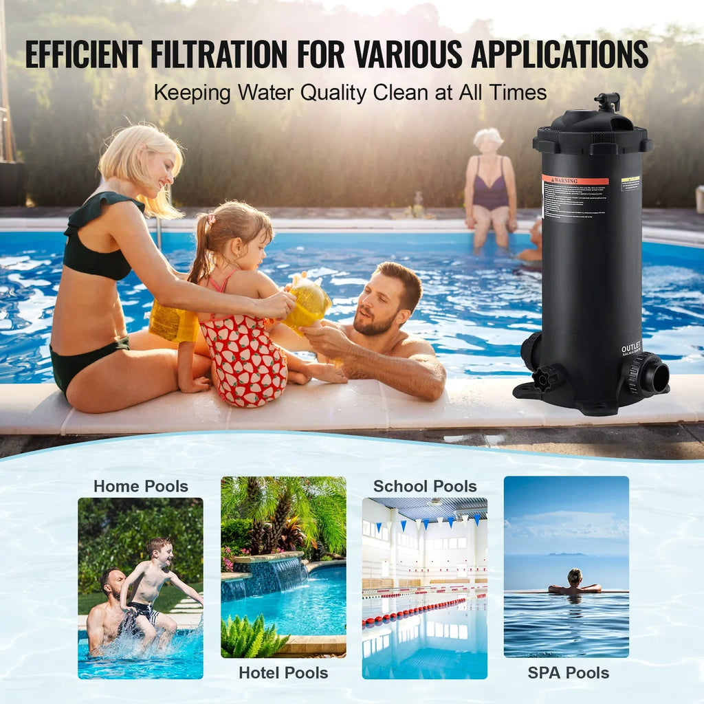 Pool Swimming SKYSHALO Cartridge Filtration Filter Pool Ground In/Above 50Sq.Ft