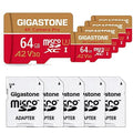SD Cam, Recording, compatible 64GB 4K Class Pack with Micro 95/35 Dash GoPro A1 MB/s, Video Gigastone to Nintendo up 5 SDXC V30 Micro Pro, (5x64GB) UHS-I Switch, Cameras, 10, Card, Camera 4K R/W