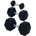 lbs Encased 95 Hex Dumbbell, Rubber Solid