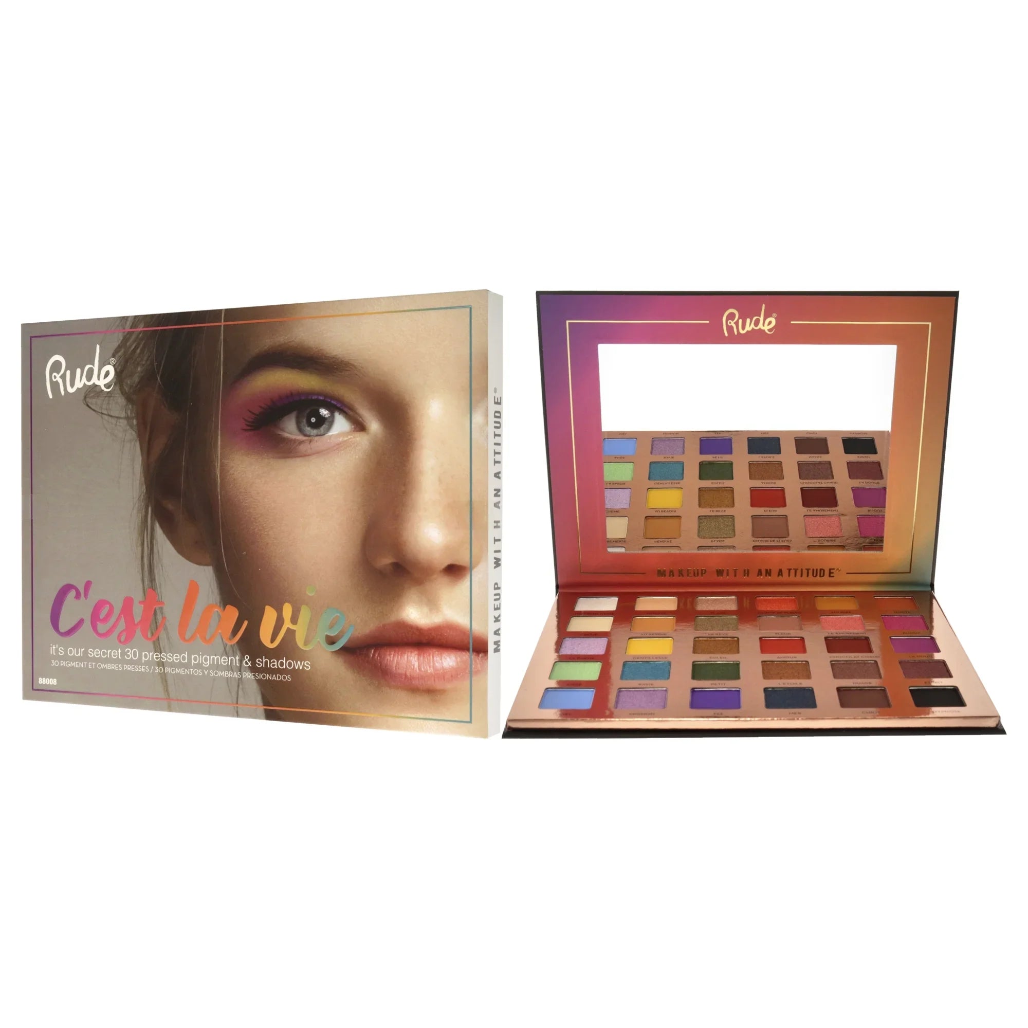 Shadow 30 oz Palette La , Eye Cest Eyeshadow Cosmetics 1.13 Vie Rude