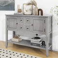 Rooms Small Console (Espresso and Four Drawers Shelf Cambridge Storage OLD with Bottom Ample and Vintage Entrances WF190263AAP) Table for Living TREXM Kitchens Series SKU
