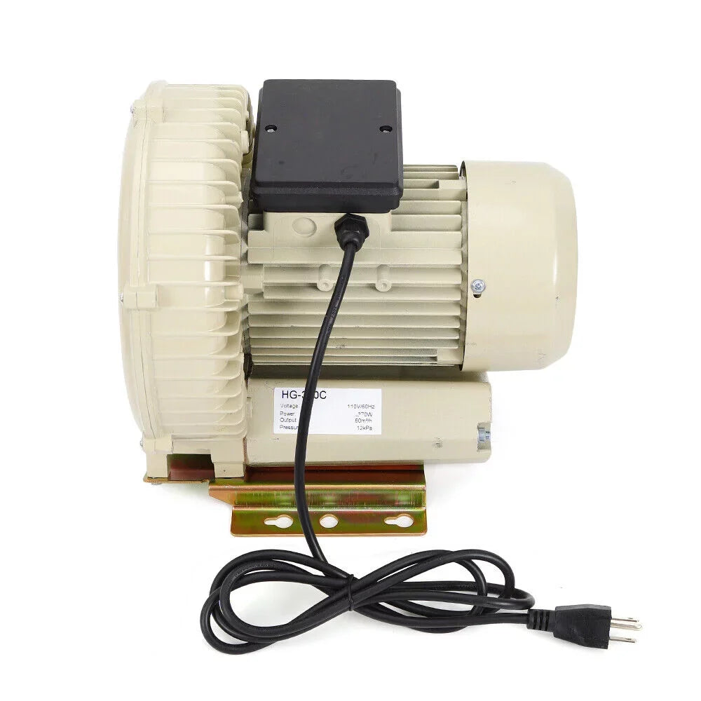 Pressure Air 110V Aquarium Air Hydroponics Fish Miumaeov Aquaculture Blower High Blower 370W Pond Industrial Pump