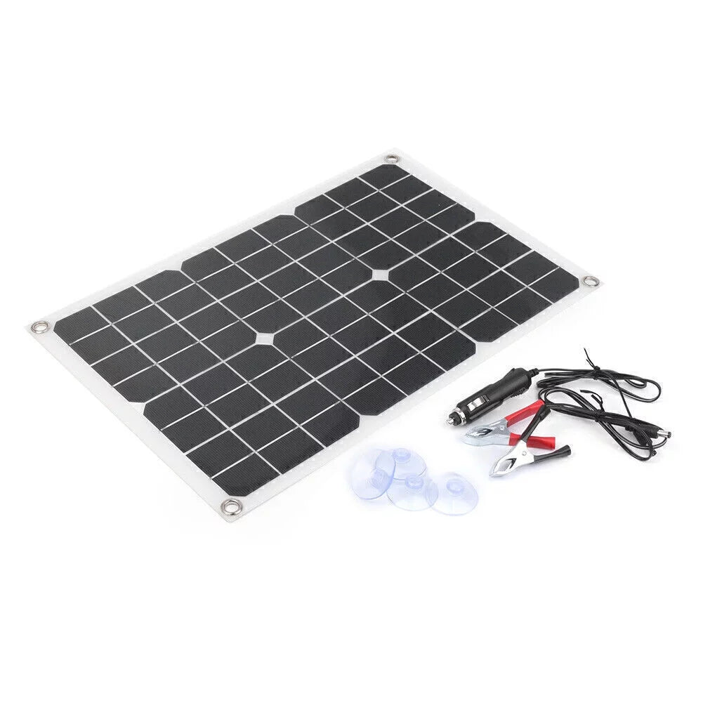 Output Charger Portable ligaofeng Waterproof Monocrystalline Battery with Panel 20W Ultra-thin Solar USB Multifunctional Ports