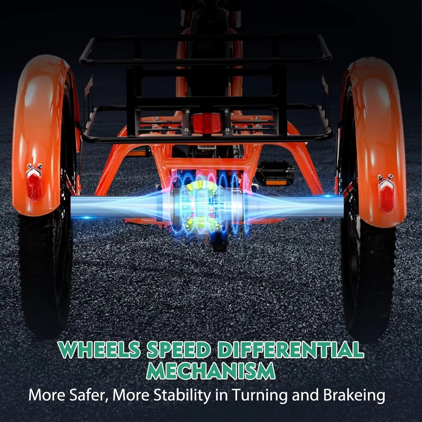 Bikes, 3 Tire MOPHOTO Women, Men Motorized Electric 48V for Folding Step-Thru Tricycle Tricycle Electric Wheel Electric Senior, 14.5Ah 1-Speed for Fat 20" Electric Adult, 16MPH Trike 500W