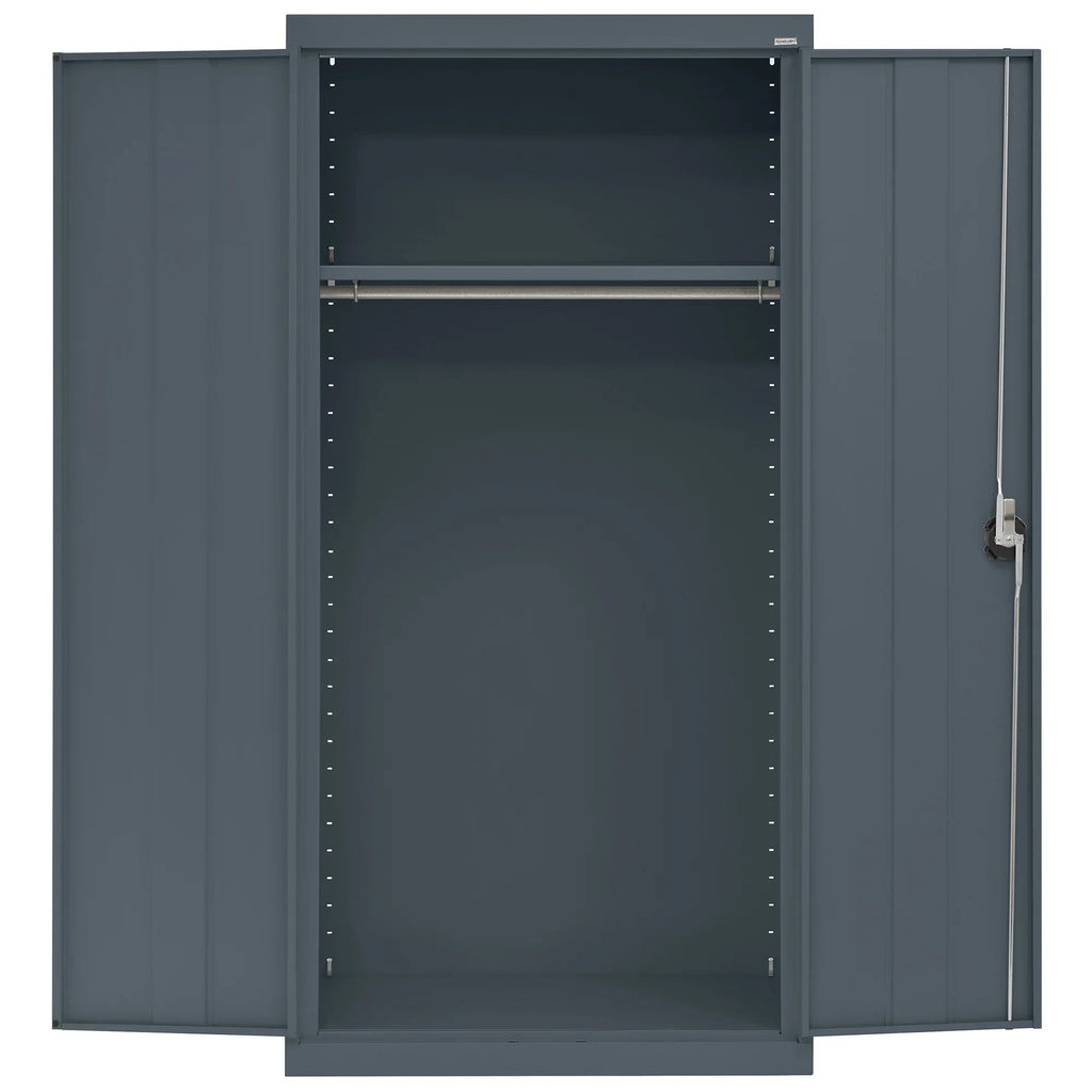 Series Cabinet Adjustable Charcoal Elite 24"D Wardrobe 36"W 72"H, x with Shelf, x
