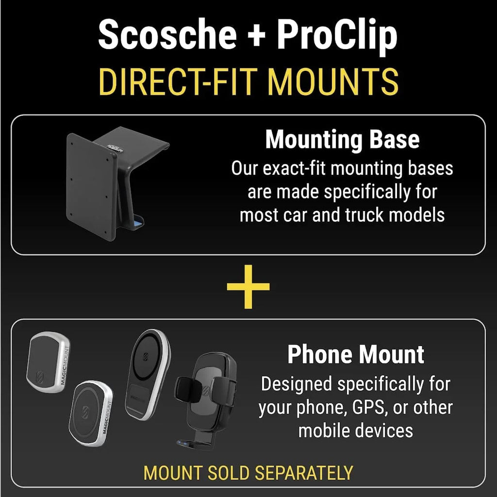 Sierra ProClip Chevy Base 2020-2023 Console GMC Silverado Left-Hand Trucks Sierra 2500/3500 Mount (Mounting w/ 2019-2023 2019-2021 PC835471 Only) Compatible & Silverado 2500/3500 1500, 1500, Scosche