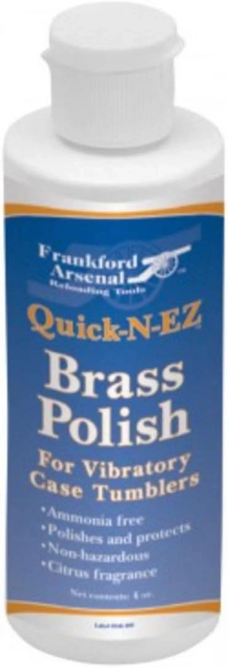 Brass Polish for Bottle of Reloading and Tumbler Frankford Quick-N-EZ Ammonia-Free Arsenal