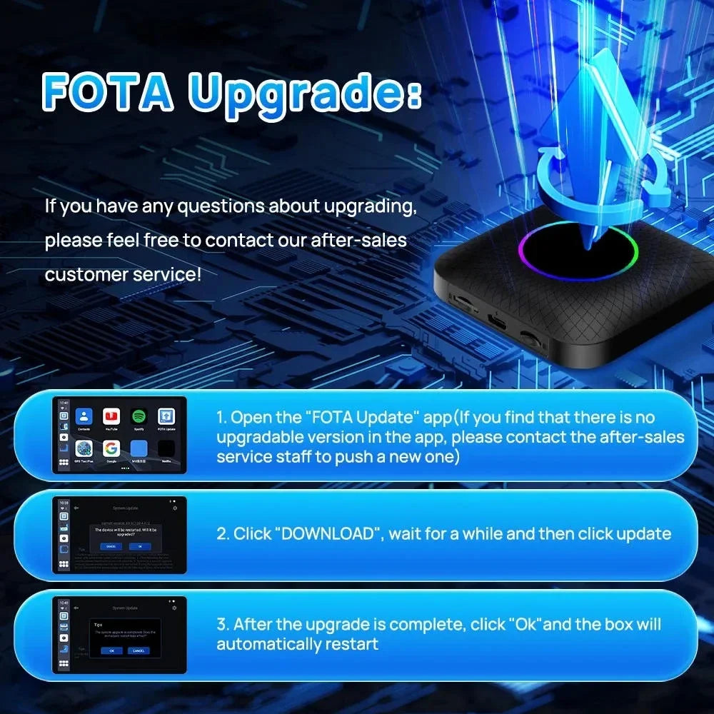Apple Youtube Box Netflix Ai Car Box Carlinkit Tv Auto For QCM6225 CarPlay Led Accessories Smart Android & Wireless Android 13