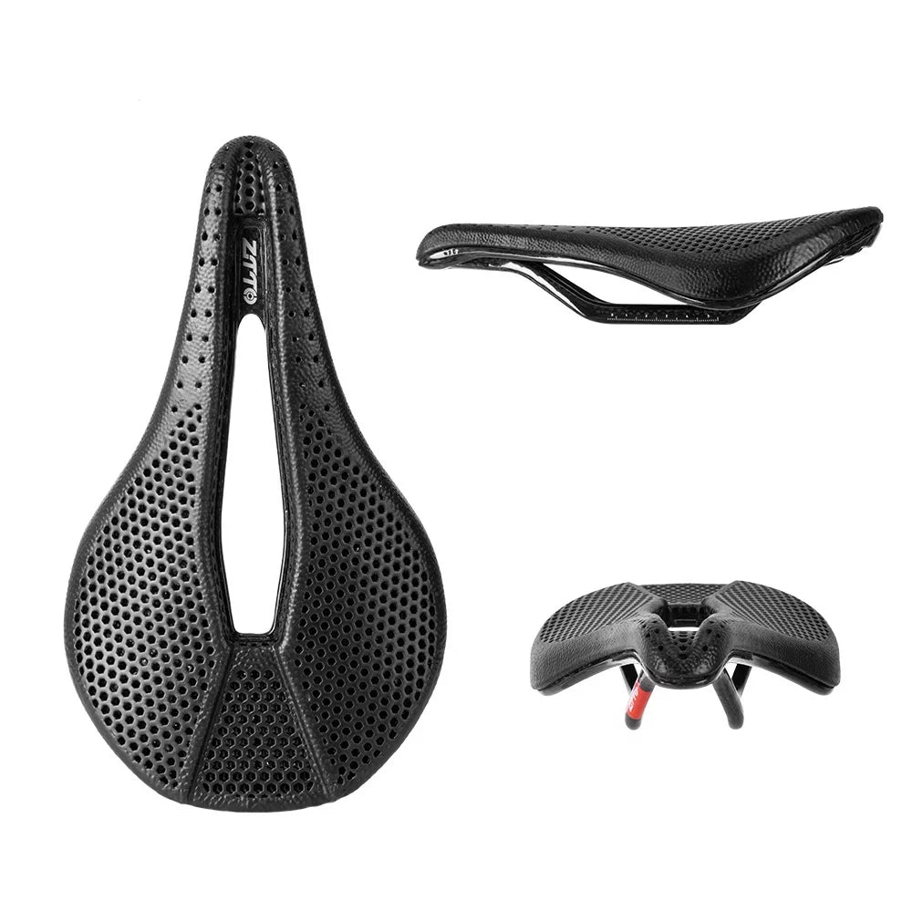 Cushion Seat Bike 3D MTB Printed Bike Cycling Road Honeycomb Comfortable Saddle