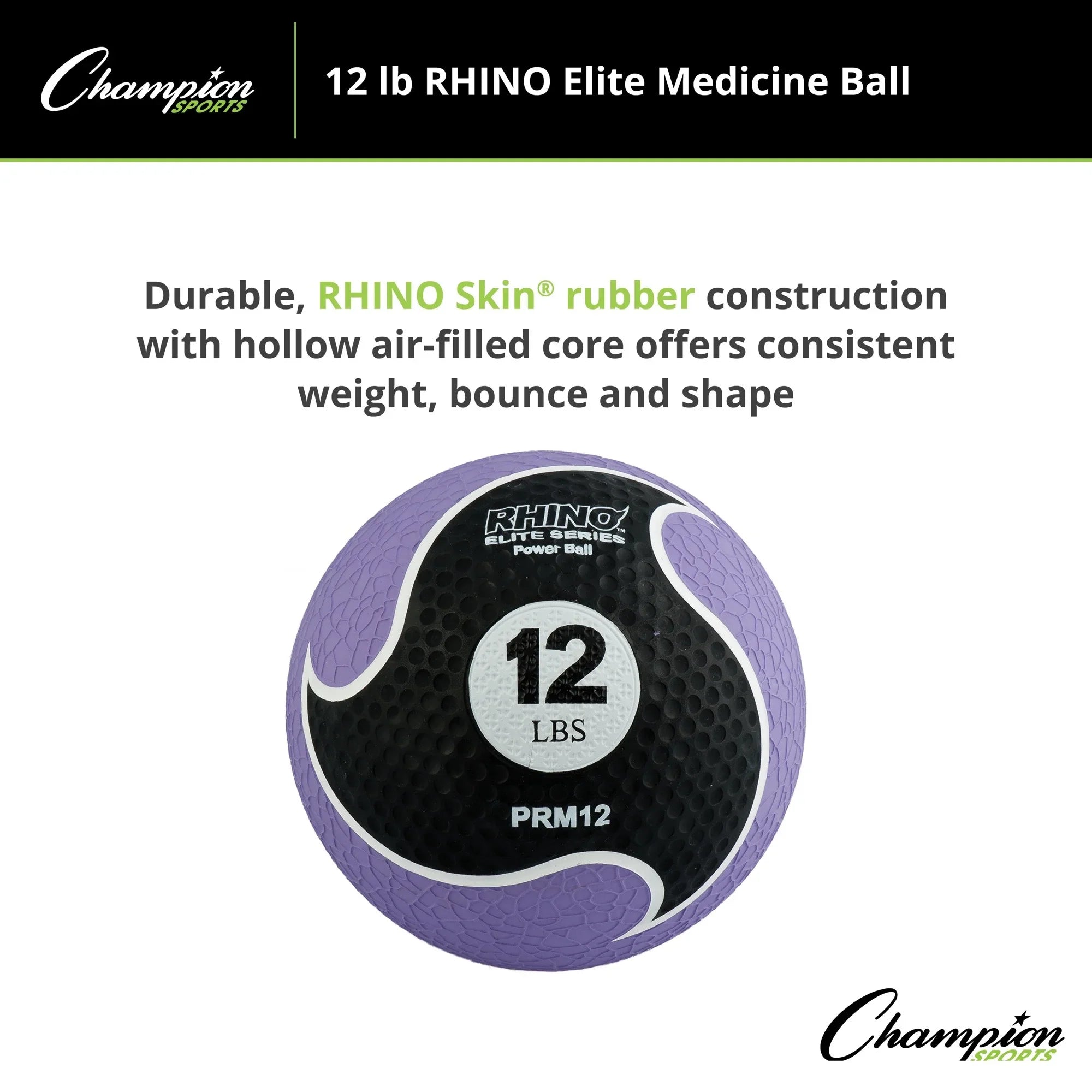 Champion 12lb Ball Rhino® Medicine Elite Sports