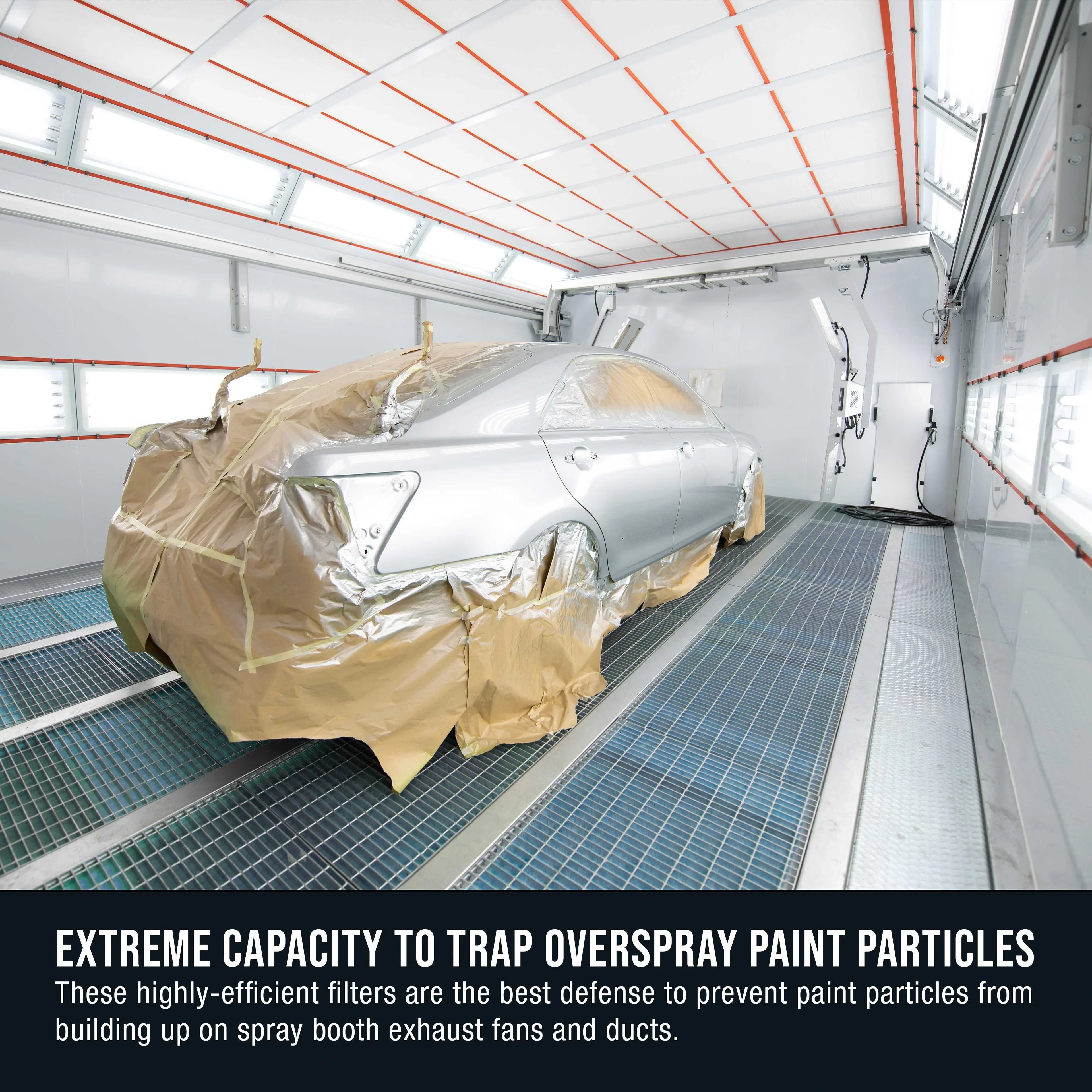 Arrestor Traps Gram Auto Particles Elite Booths Overspray 60" - Booth 18 in Master Refinish Exhaust Roll, Autobody Premium Filter Heavy-Duty Captures Paint Paint Paint Spray 200' x - Fiberglass