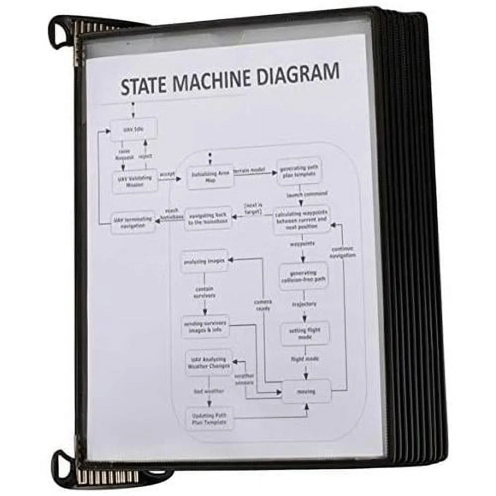 Reference Black Frame, Universal-Size Series 10 Mounted Wall (TP920307) Pockets, PRO Double-Sided Model And Professional Display Outer Viewing, Djois System,