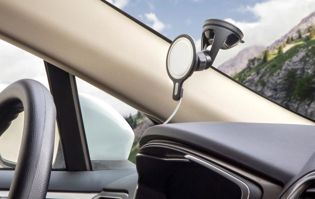 MagicMount MagSafe (MagSafe Charger Phone Is with Included) Mount Car MSHWDPD20-SP MSC Holder Compatible Chargers, NOT Scosche Window/Dash Black Kit