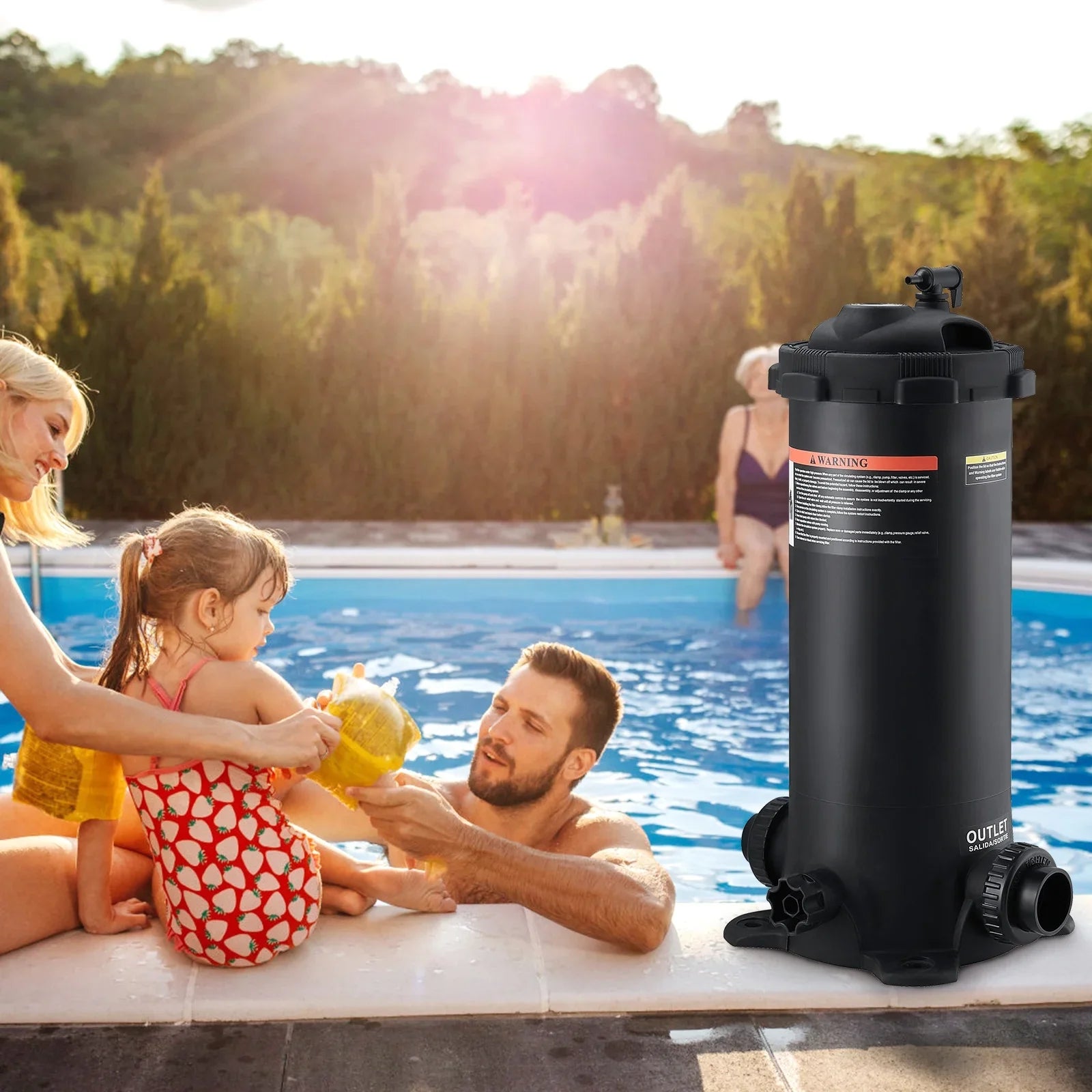Pool Swimming SKYSHALO Cartridge Filtration Filter Pool Ground In/Above 50Sq.Ft