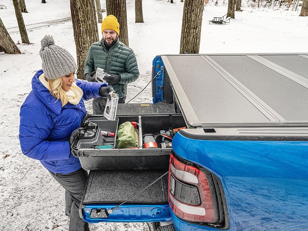 BAKFlip Folding Tonneau 5' (61") Bed with Bed Compatible MX4 Cover Truck Hard BAK - 2019 by 1" | RealTruck 448332 2023 Ranger | Ford