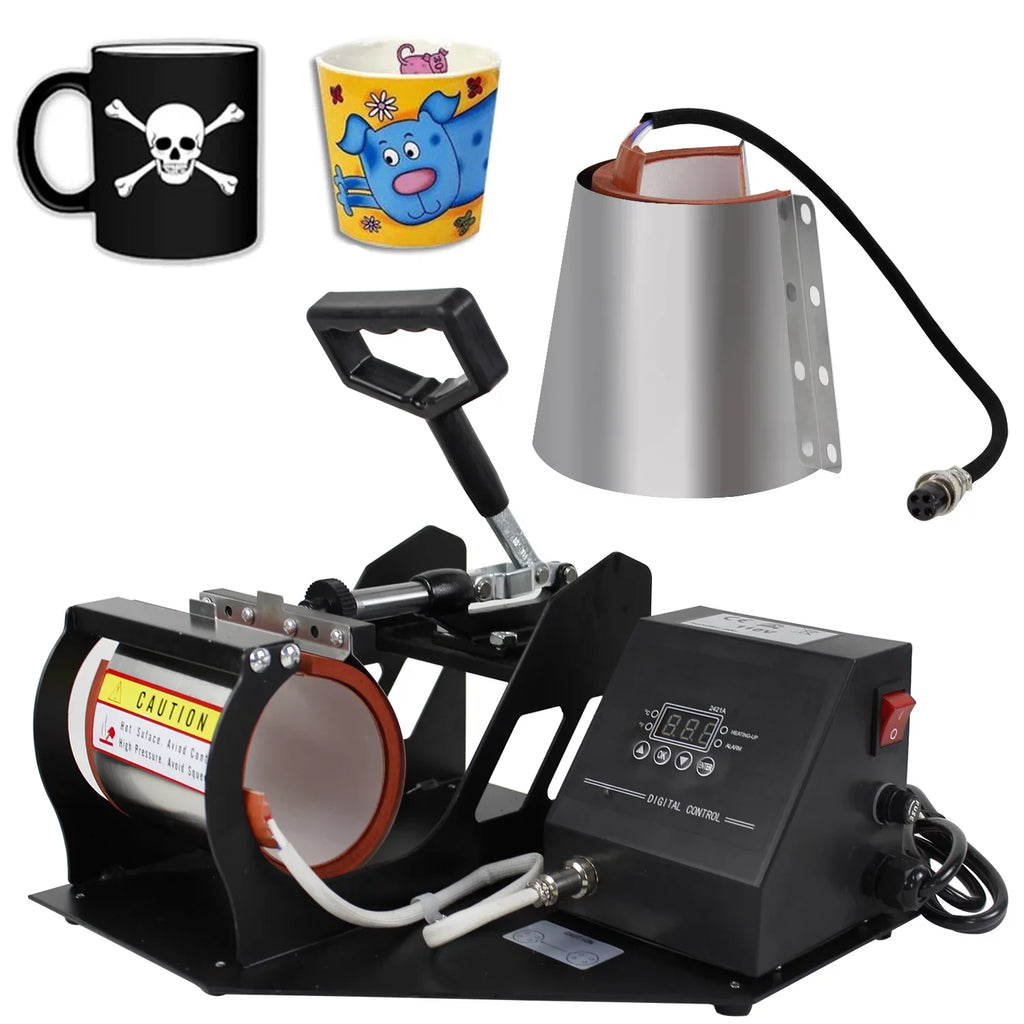 Machine ZENSTYLE Mug Heat Coffee Digital Sublimation 2 Cup Transfer Press 1 in