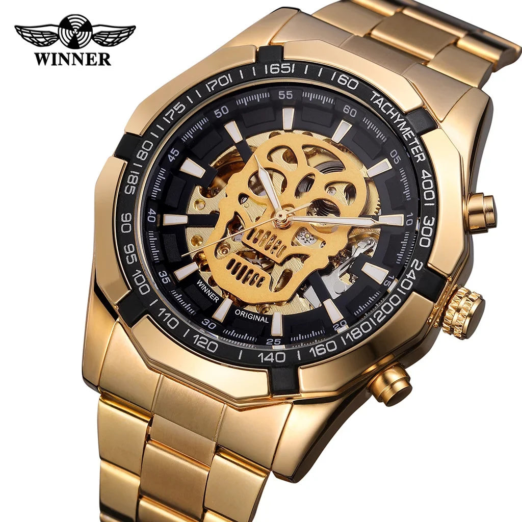 Luxury Business Design Mechanical Hollow Fashion Demon Watch Dial Men's