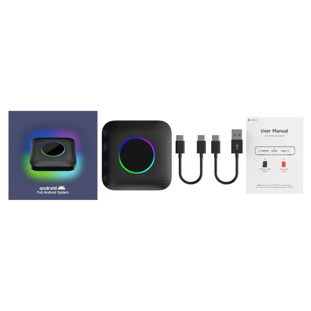 Apple Youtube Box Netflix Ai Car Box Carlinkit Tv Auto For QCM6225 CarPlay Led Accessories Smart Android & Wireless Android 13