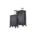 DUKAP Luggage 2-Piece Intely Black Set Plastic (DKINT0SM-BLK)