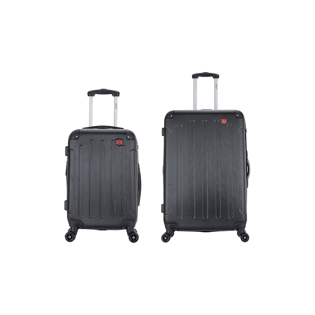 DUKAP Luggage 2-Piece Intely Black Set Plastic (DKINT0SM-BLK)