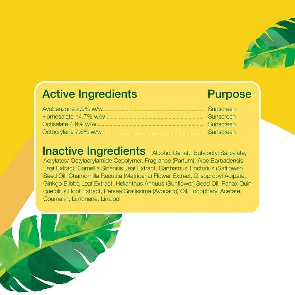 oz (Pack SPF 6 Coconut Hawaiian, 2) of Sunscreen Spray Botanica Alba 50