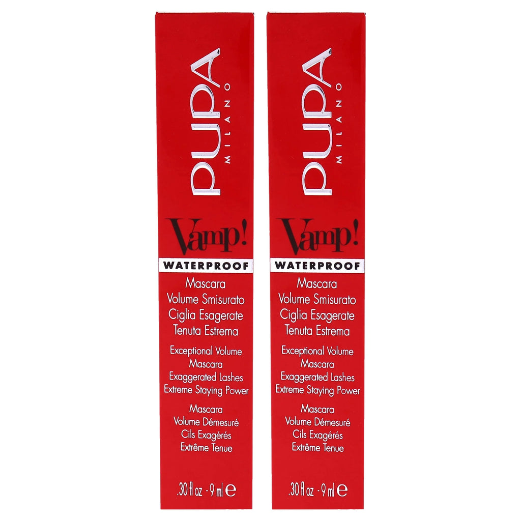 Mascara oz - 0.30 Pupa of Extra 001 Waterproof Vamp! Black Pack Milano 2 - - Mascara