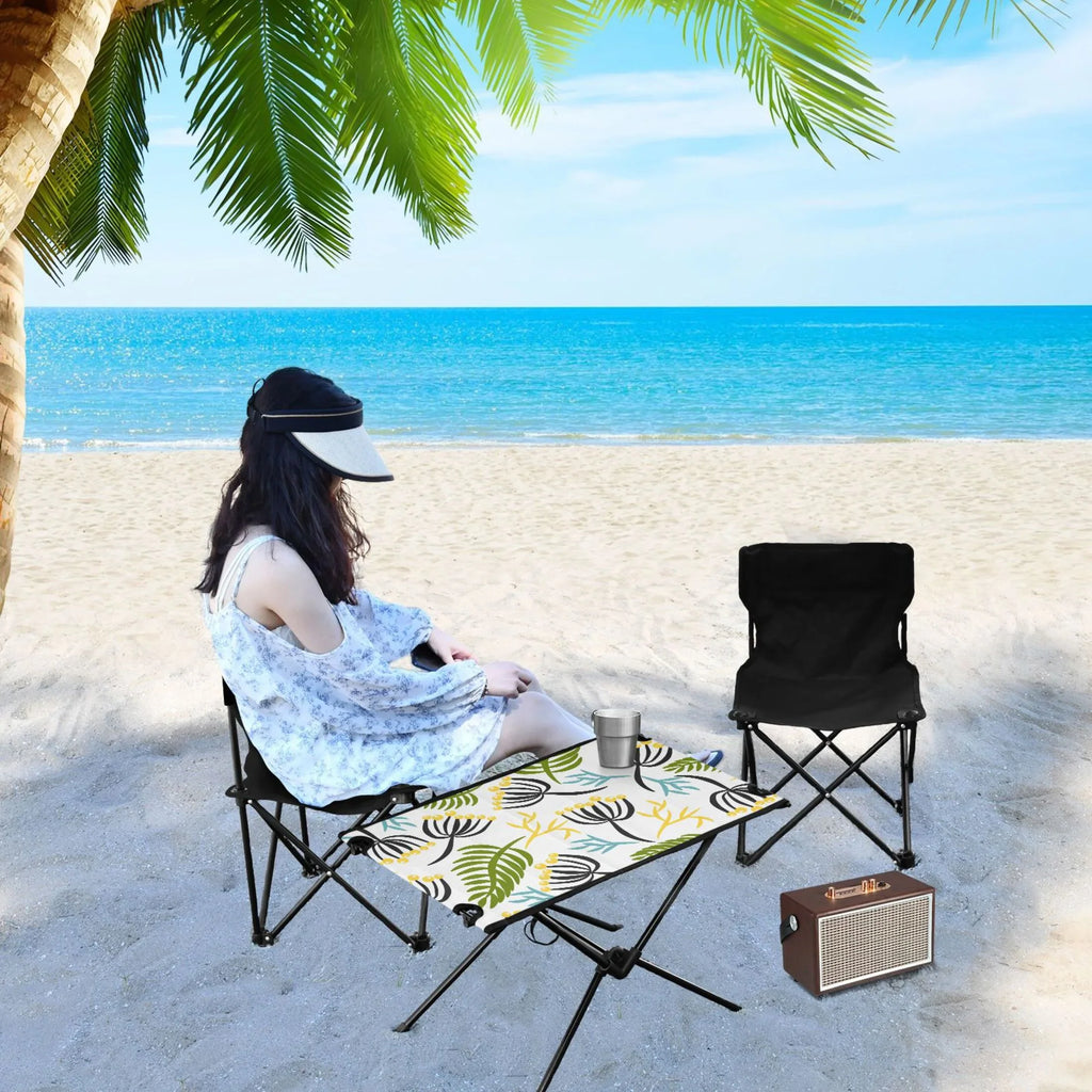 Picnic BBQ Outdoor Fishing Storage Camping Table Bag Beach Leaves Folding Compact Table with Travel Table for Portable